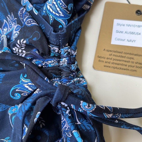 Nip and Tuck Paisley One Piece Swim Suit. NWT - Picture 4 of 13
